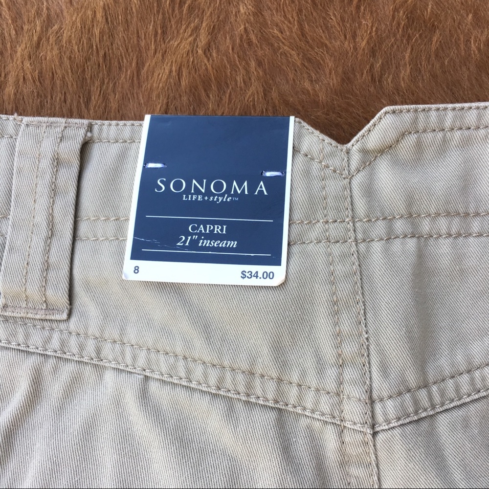 Sonoma Capri 21” inseam Size 8 NWT - Picture 3 of 5
